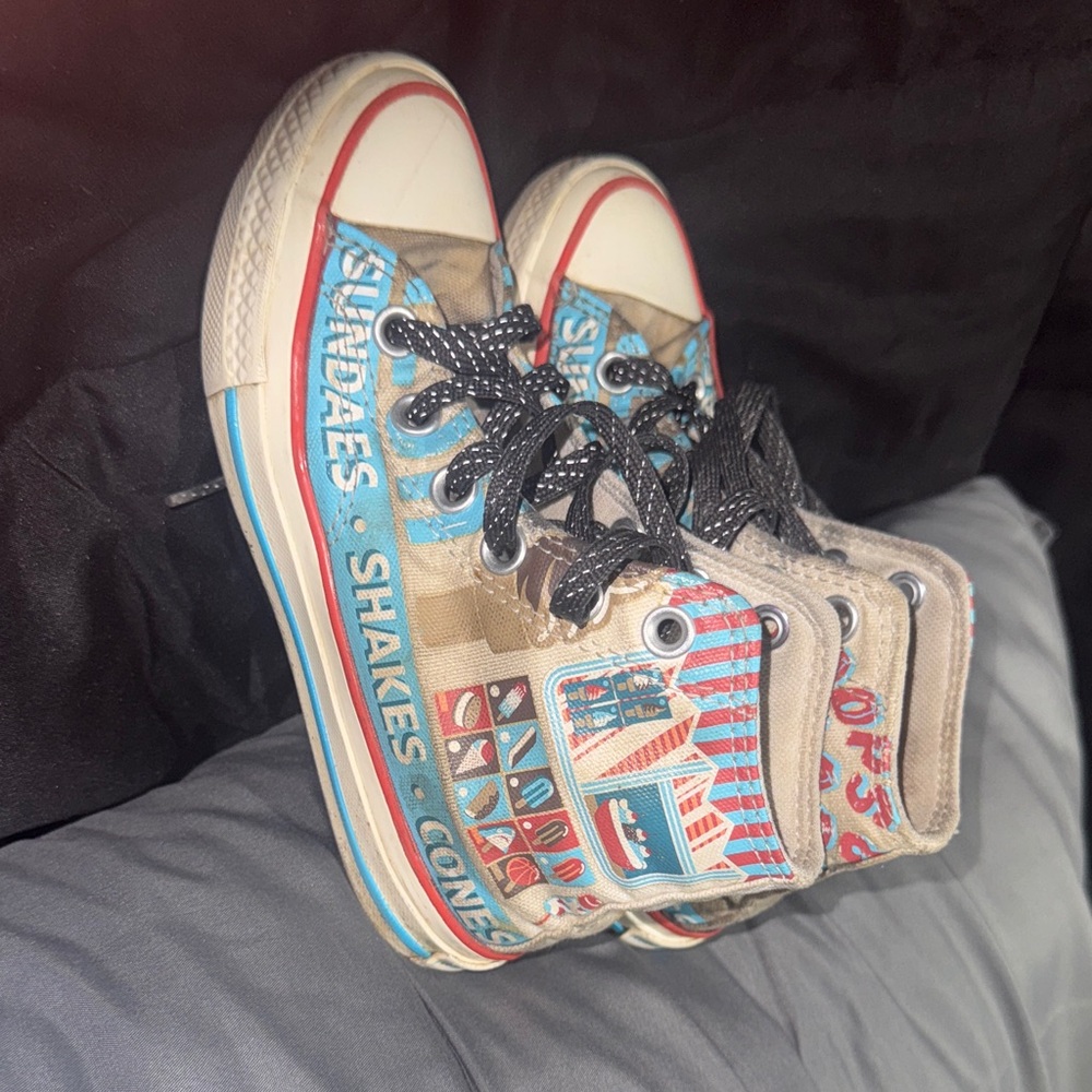 Kids ice cream themed converse